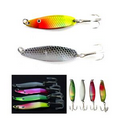 Shiny Metal Textured Fishing Lure with Hook - 5 Cm Long